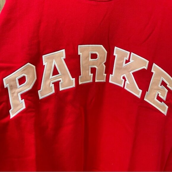 NEW Parker Red Varsity Logo Lounge Set - Pullover & Sweatpants - Picture 2 of 5